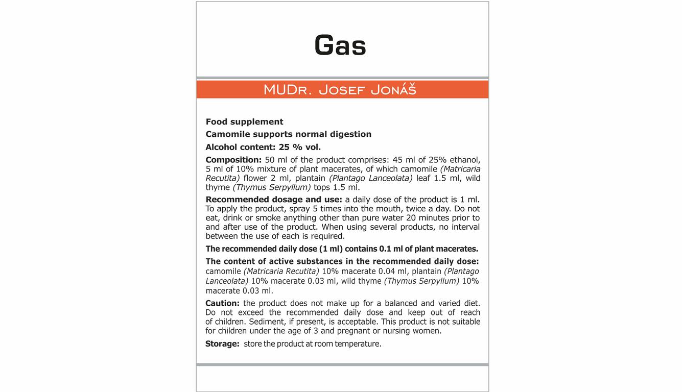 Gas Etiketa EN