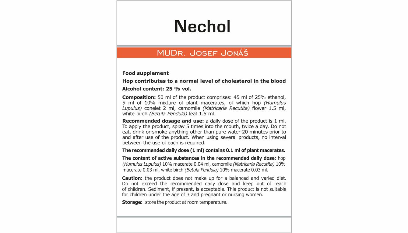 Nechol Etiketa EN