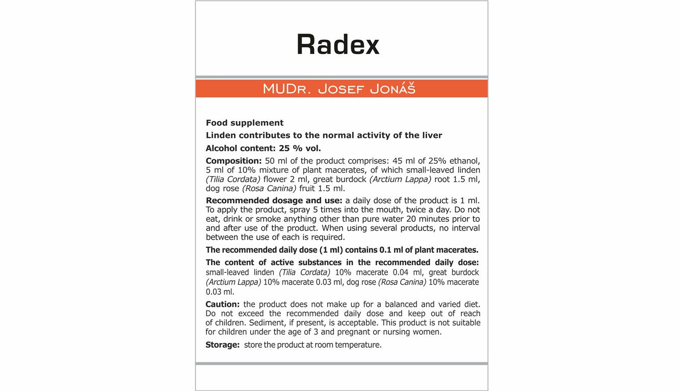 Radex Etiketa EN