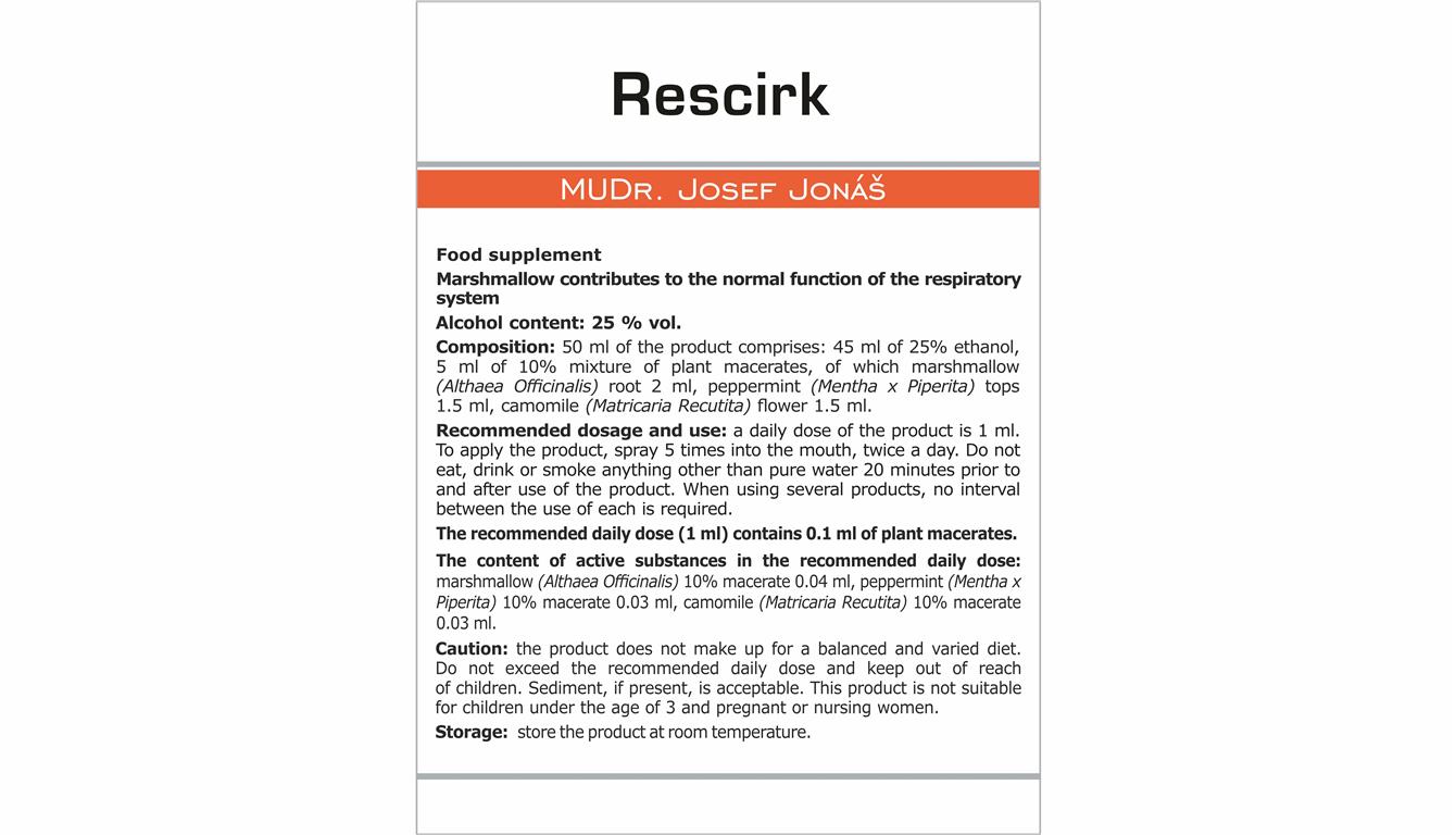 Rescirk Etiketa EN