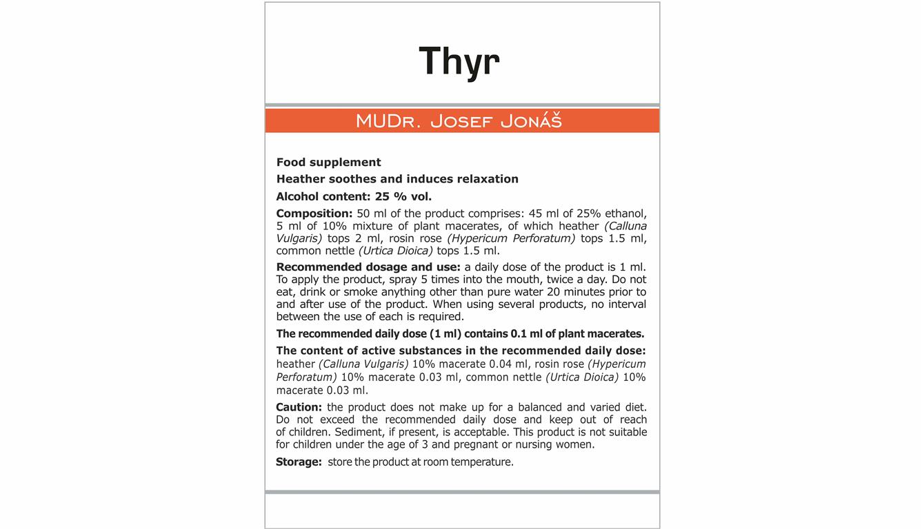 Thyr Etiketa EN