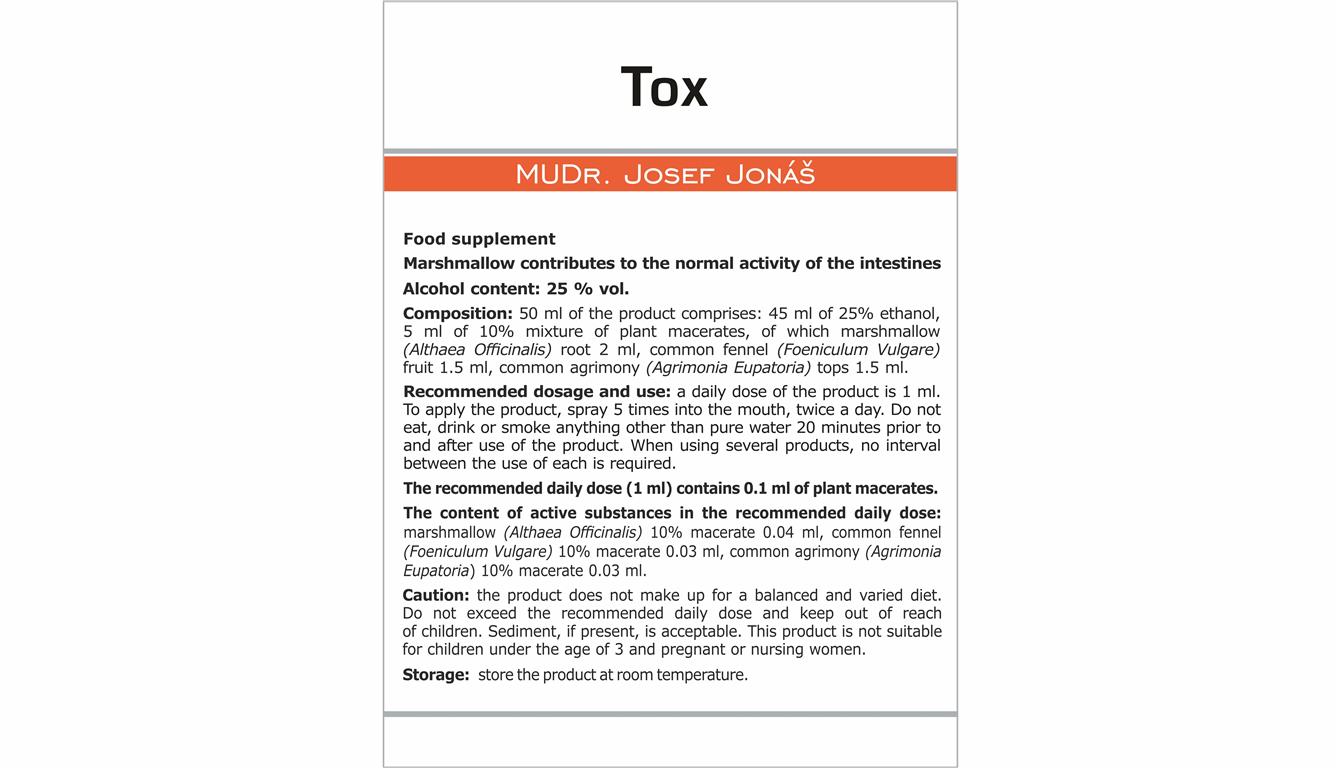 Tox Etiketa EN